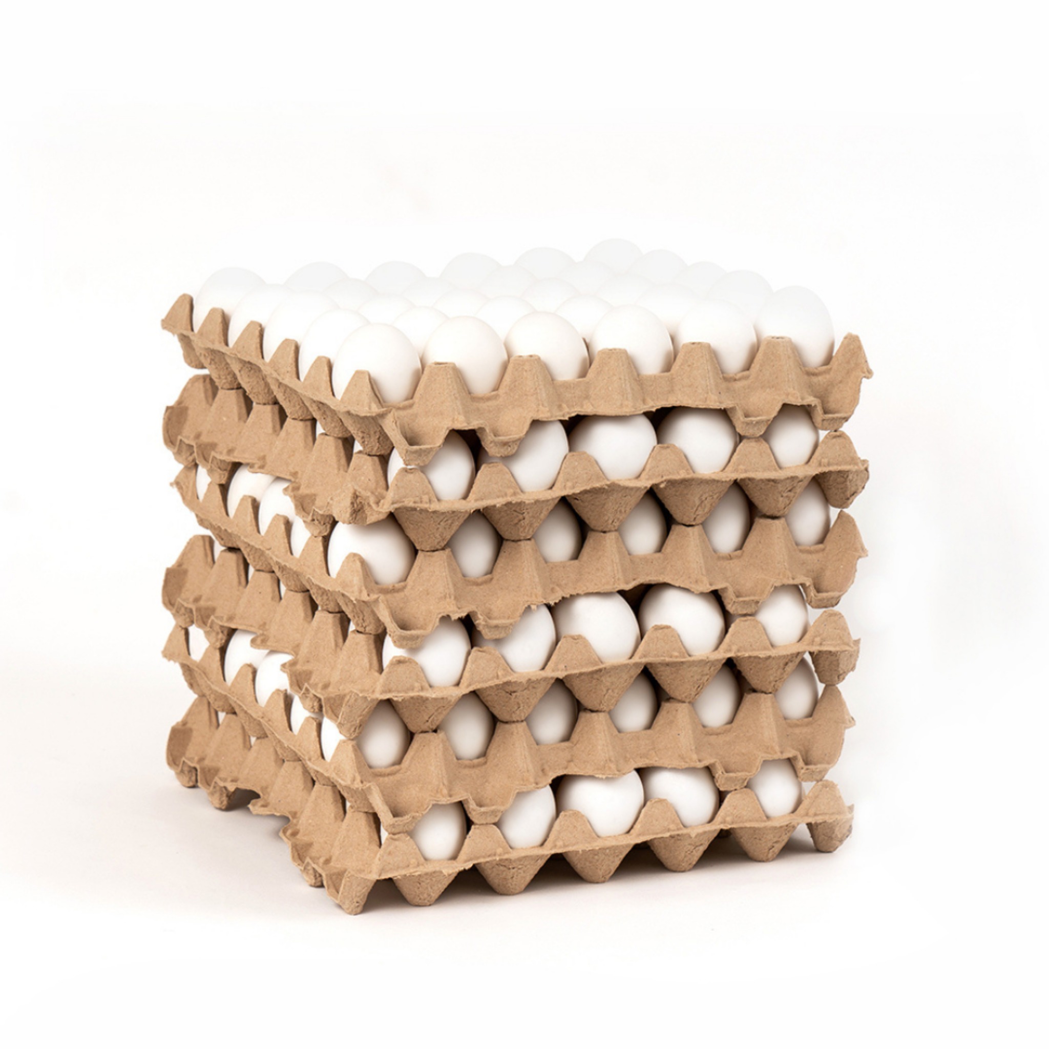 Cajones de huevos frescos